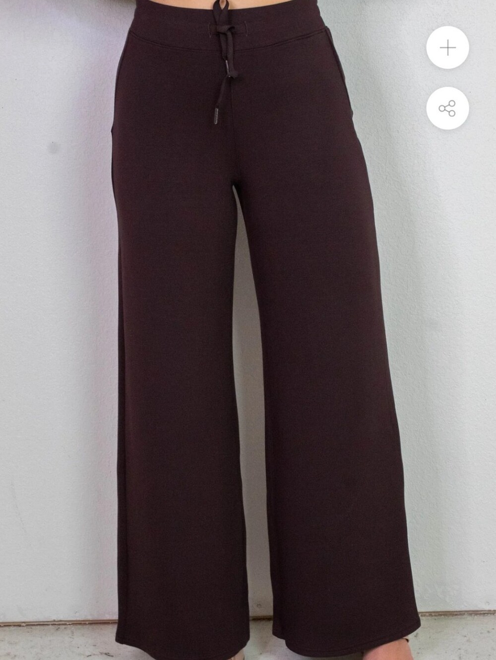 Spanx AirEssentials Wide-Leg Lounge Pant in Truffle Brown